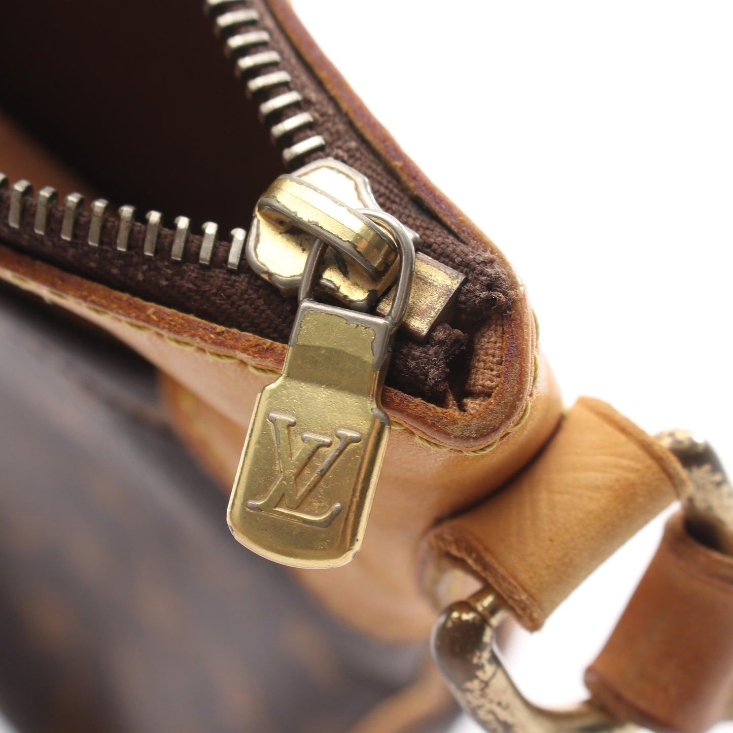 オデオンMM モノグラム ショルダーバッグ PVC レザー ブラウン ルイヴィトン