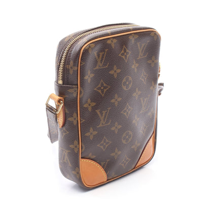 ダヌーブ モノグラム ショルダーバッグ PVC レザー ブラウン ルイヴィトン バッグ LOUIS VUITTON