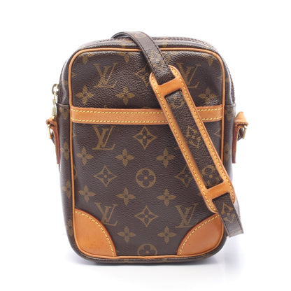 ダヌーブ モノグラム ショルダーバッグ PVC レザー ブラウン ルイヴィトン バッグ LOUIS VUITTON