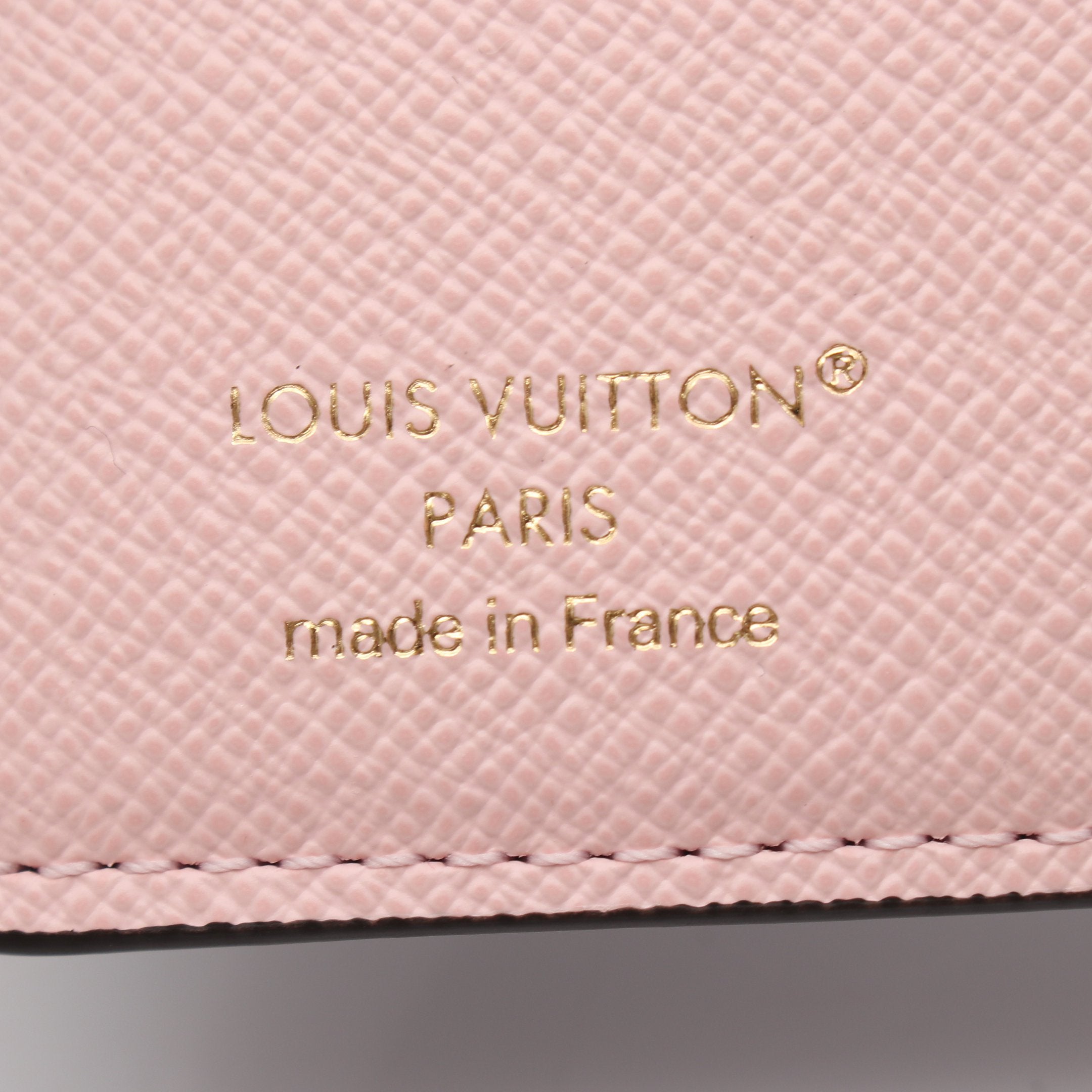 LOUIS VUITTON 二つ折り財布 ピンク/ブラウン ポケットウォレット LV チャーム コンフェッティピンク モノグラム 二