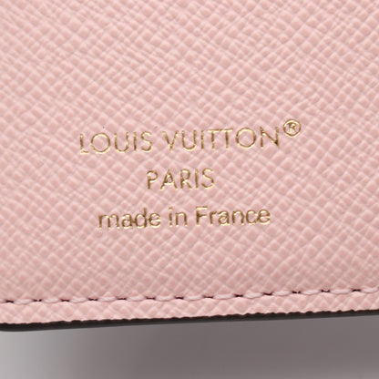 ポケットウォレット LV チャーム コンフェッティピンク モノグラム 二つ折り財布 モノグラム ブラウン ピンク ルイヴィトン