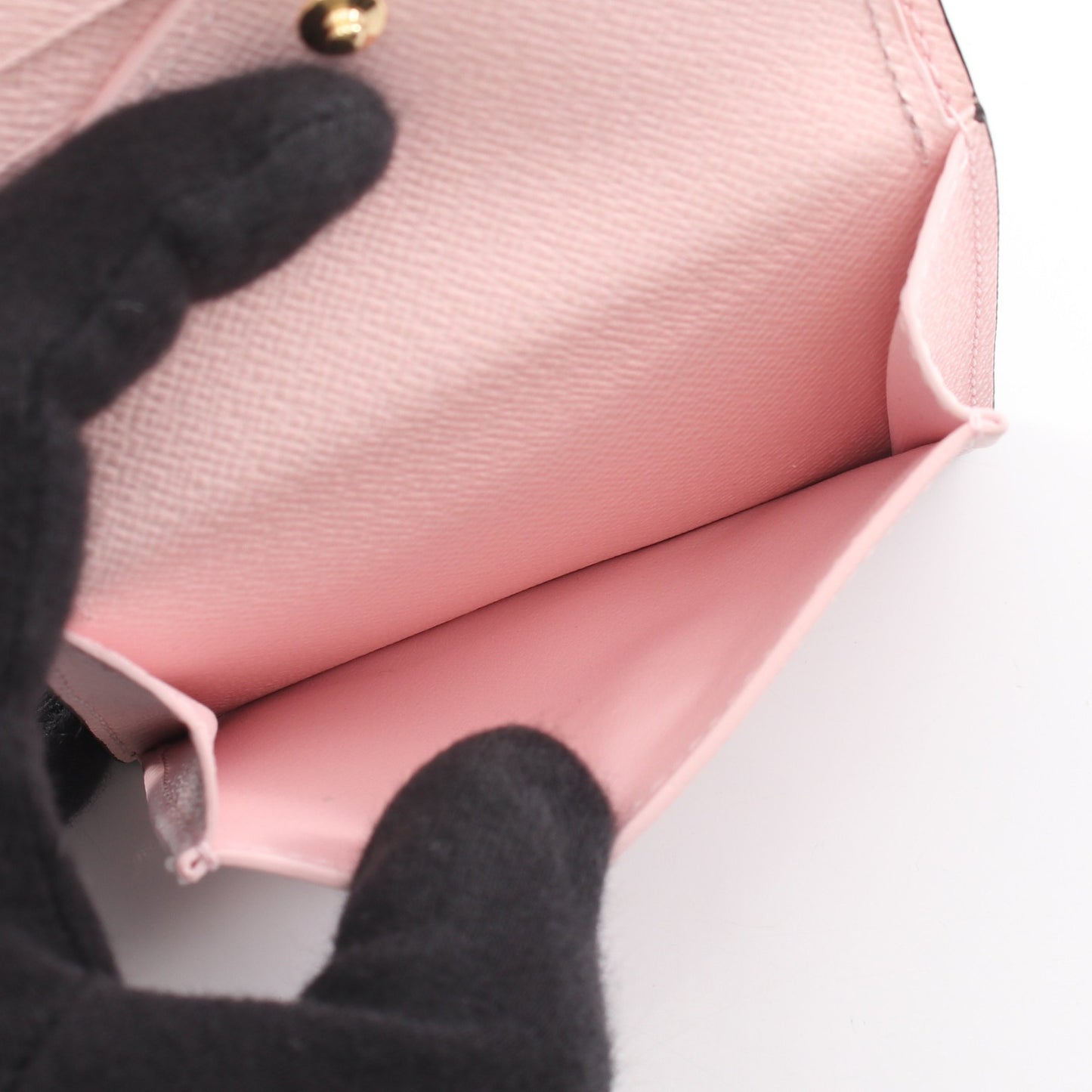 ポケットウォレット LV チャーム コンフェッティピンク モノグラム 二つ折り財布 モノグラム ブラウン ピンク ルイヴィトン