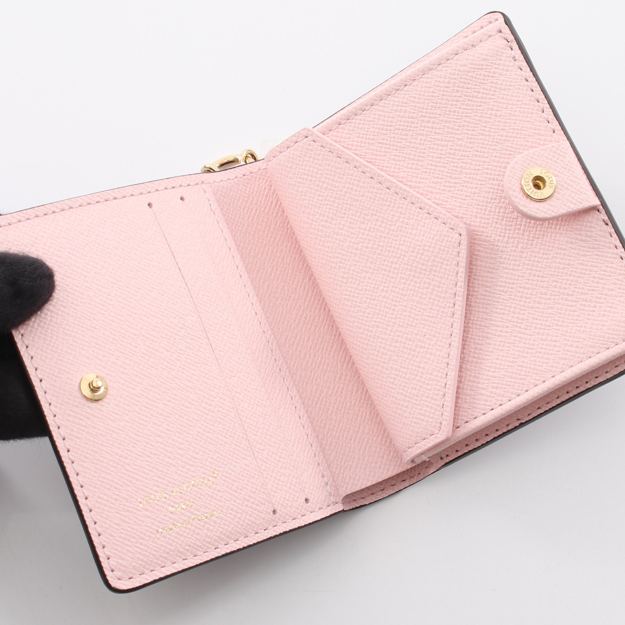 ポケットウォレット LV チャーム コンフェッティピンク モノグラム 二