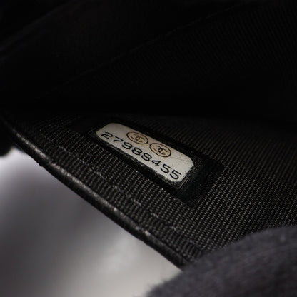 マトラッセ カードケース ラムスキン ブラック ゴールド金具 シャネル