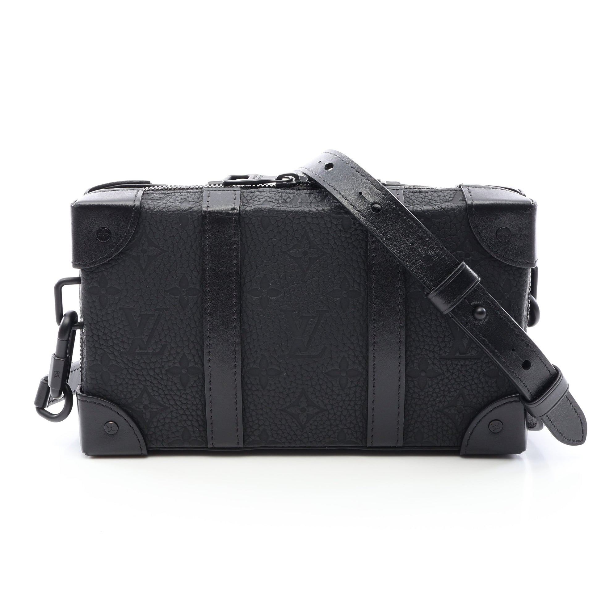 ソフトトランク ウォレット トリヨンモノグラム ショルダーバッグ レザー ブラック ルイヴィトン バッグ LOUIS VUITTON