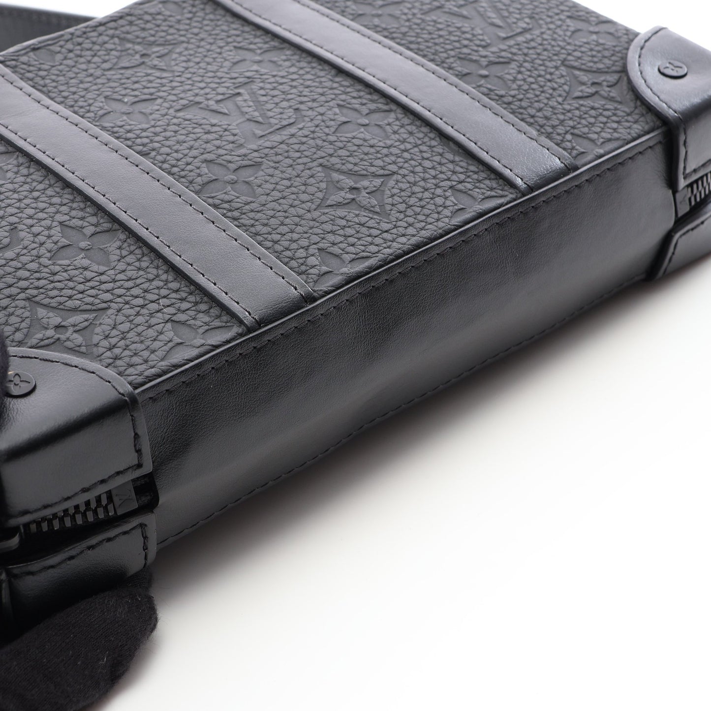 ソフトトランク ウォレット トリヨンモノグラム ショルダーバッグ レザー ブラック ルイヴィトン バッグ LOUIS VUITTON