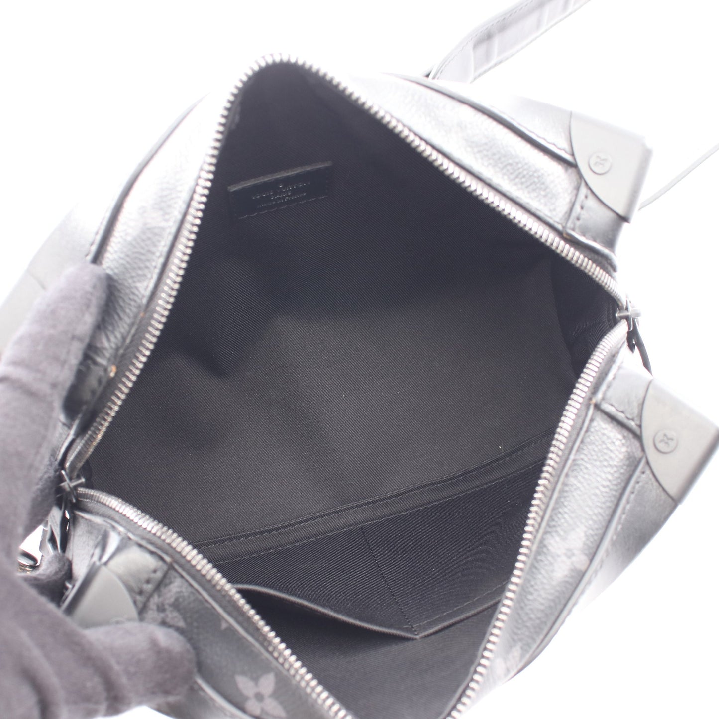 ソフトトランク モノグラムエクリプス ノワール ショルダーバッグ PVC レザー ブラック ルイヴィトン バッグ LOUIS VUITTON