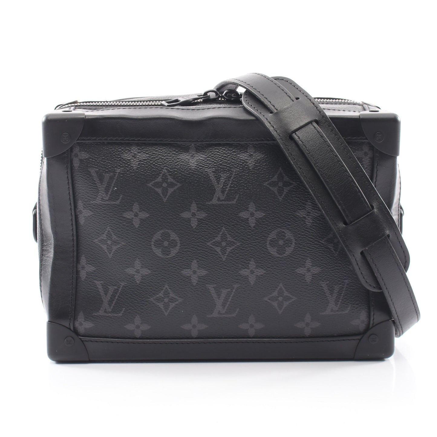 ソフトトランク モノグラムエクリプス ノワール ショルダーバッグ PVC レザー ブラック ルイヴィトン バッグ LOUIS VUITTON