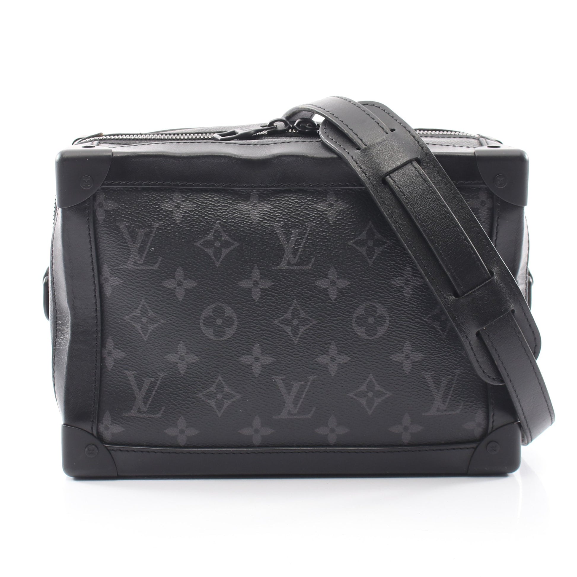 ソフトトランク モノグラムエクリプス ノワール ショルダーバッグ PVC レザー ブラック ルイヴィトン バッグ LOUIS VUITTON