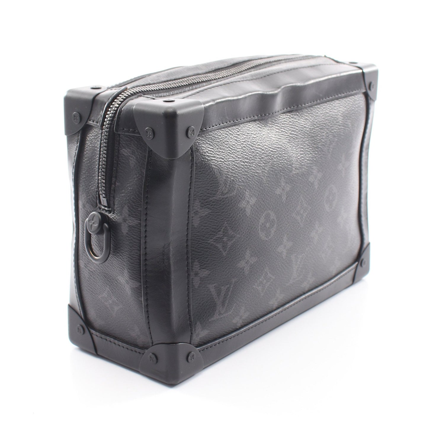 ソフトトランク モノグラムエクリプス ノワール ショルダーバッグ PVC レザー ブラック ルイヴィトン バッグ LOUIS VUITTON