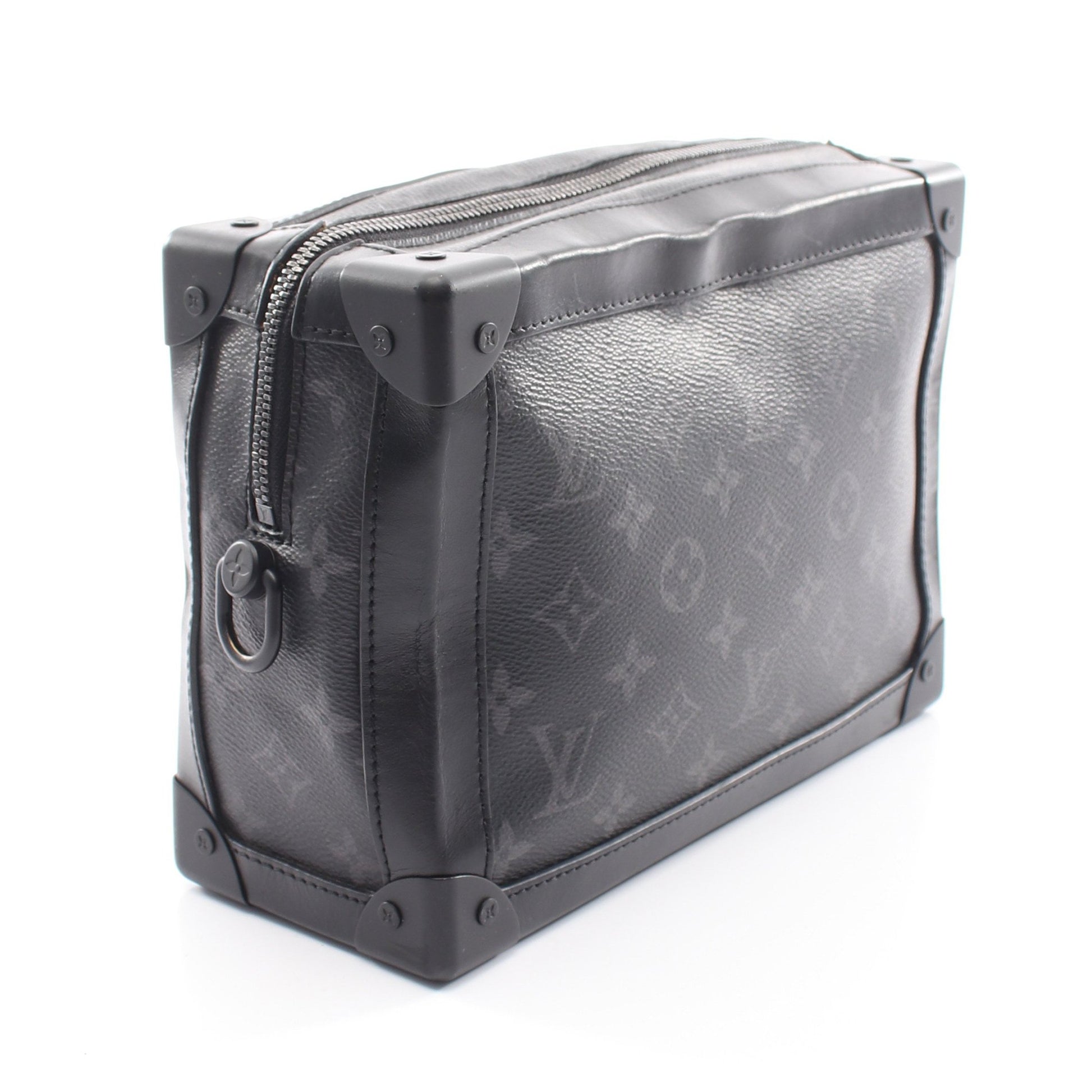 ソフトトランク モノグラムエクリプス ノワール ショルダーバッグ PVC レザー ブラック ルイヴィトン バッグ LOUIS VUITTON