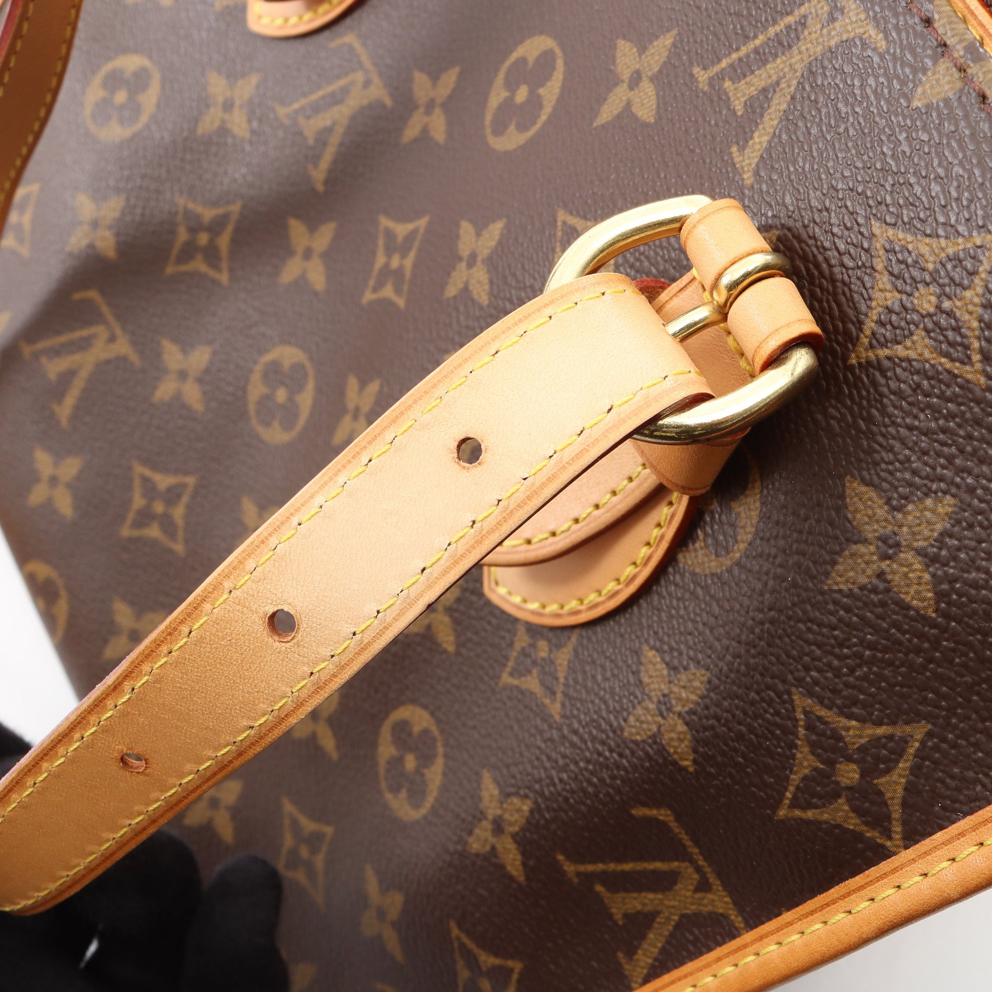 ポパンクール オ モノグラム ショルダーバッグ トートバッグ PVC レザー ブラウン ルイヴィトン バッグ LOUIS VUITTON