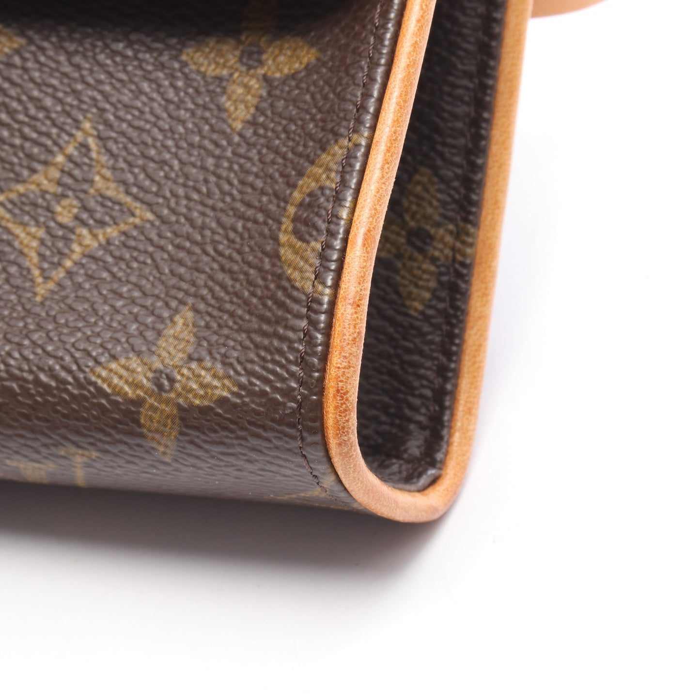 ポシェットフロランティーヌ モノグラム ボディバッグ ウエストバッグ PVC レザー ブラウン ルイヴィトン バッグ LOUIS VUITTON