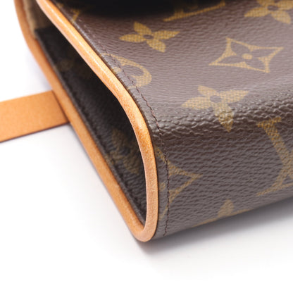 ポシェットフロランティーヌ モノグラム ボディバッグ ウエストバッグ PVC レザー ブラウン ルイヴィトン バッグ LOUIS VUITTON