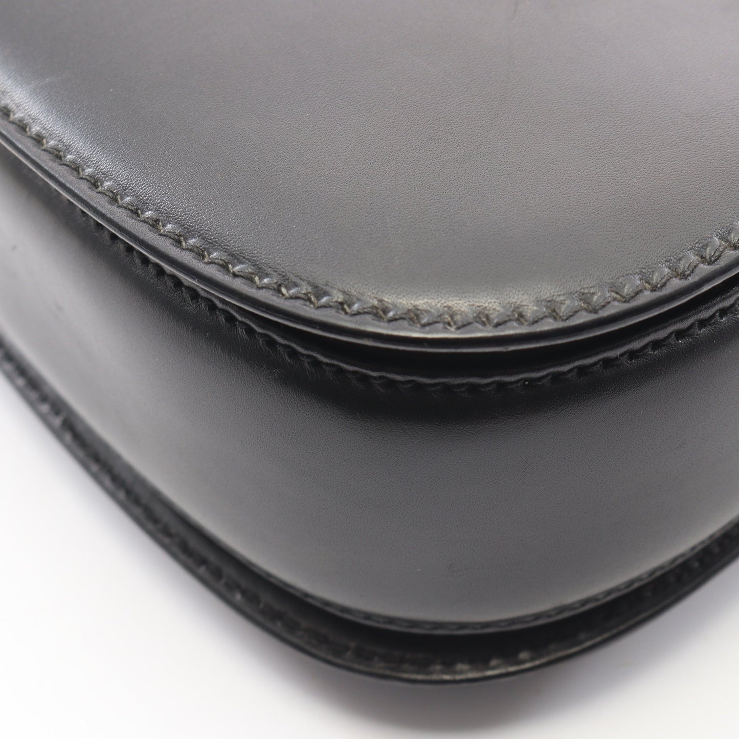バンブー 2WAY ハンドバッグ レザー ブラック グッチ