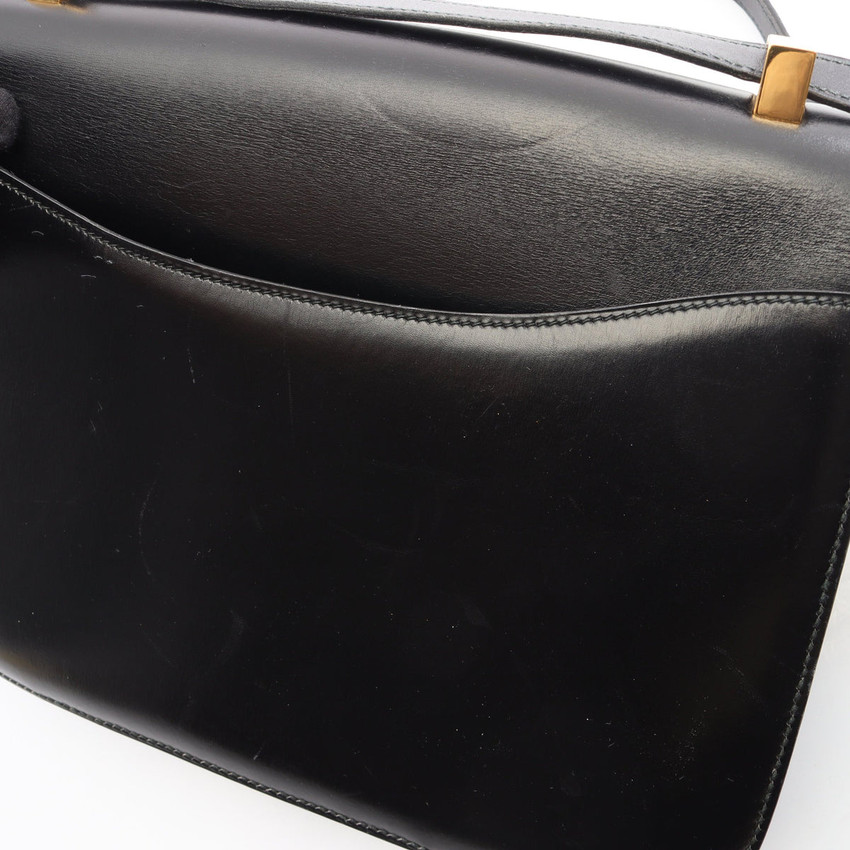 コンスタンス23 ショルダーバッグ ボックスカーフ ブラック ゴールド金具 ○J刻印 エルメス バッグ HERMES