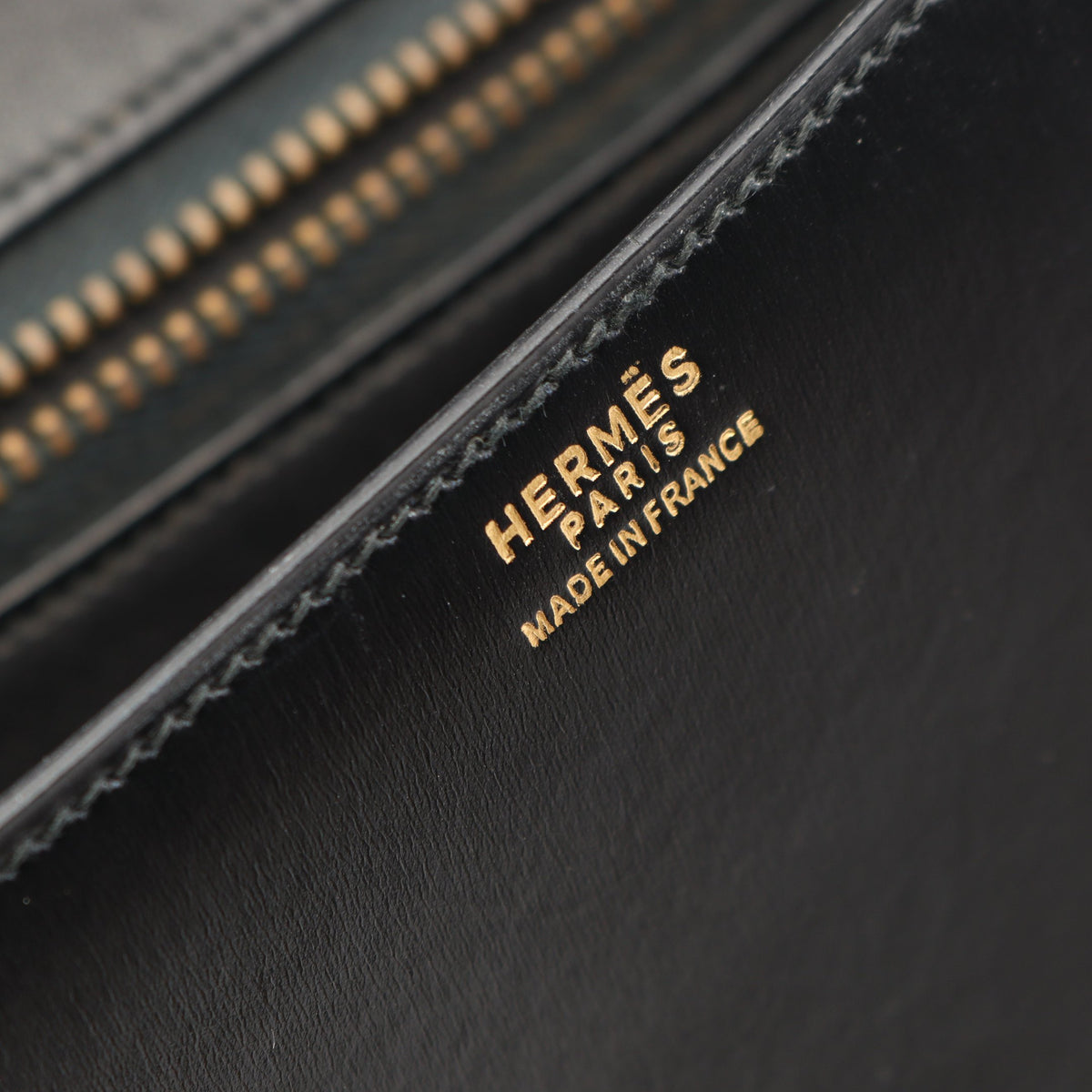 コンスタンス23 ショルダーバッグ ボックスカーフ ブラック ゴールド金具 ○J刻印 エルメス バッグ HERMES
