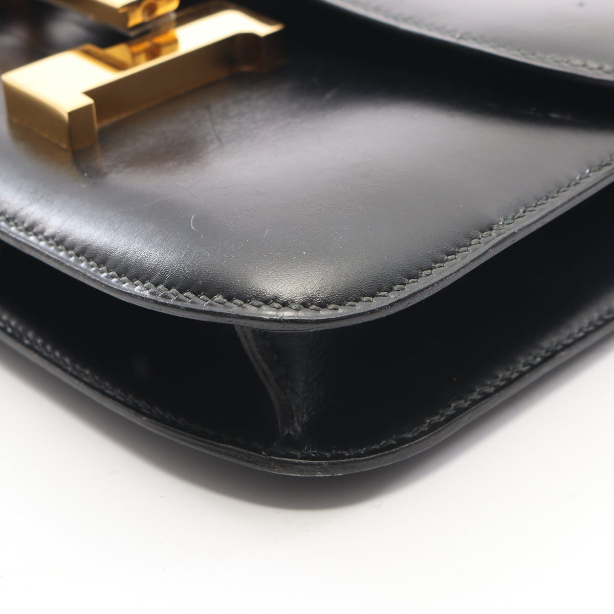 コンスタンス23 ショルダーバッグ ボックスカーフ ブラック ゴールド金具 ○J刻印 エルメス バッグ HERMES