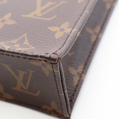 プティット サックプラ モノグラム 2WAY ハンドバッグ PVC レザー ブラウン ルイヴィトン バッグ LOUIS VUITTON