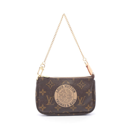 ミニポシェット アクセソワール モノグラム T&B チェーンハンドバッグ PVC レザー ブラウン ルイヴィトン バッグ LOUIS VUITTON