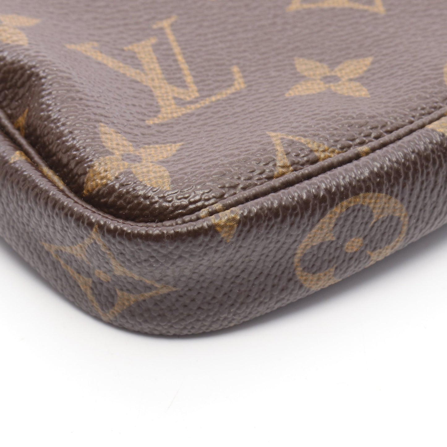 ミニポシェット アクセソワール モノグラム T&B チェーンハンドバッグ PVC レザー ブラウン ルイヴィトン バッグ LOUIS VUITTON