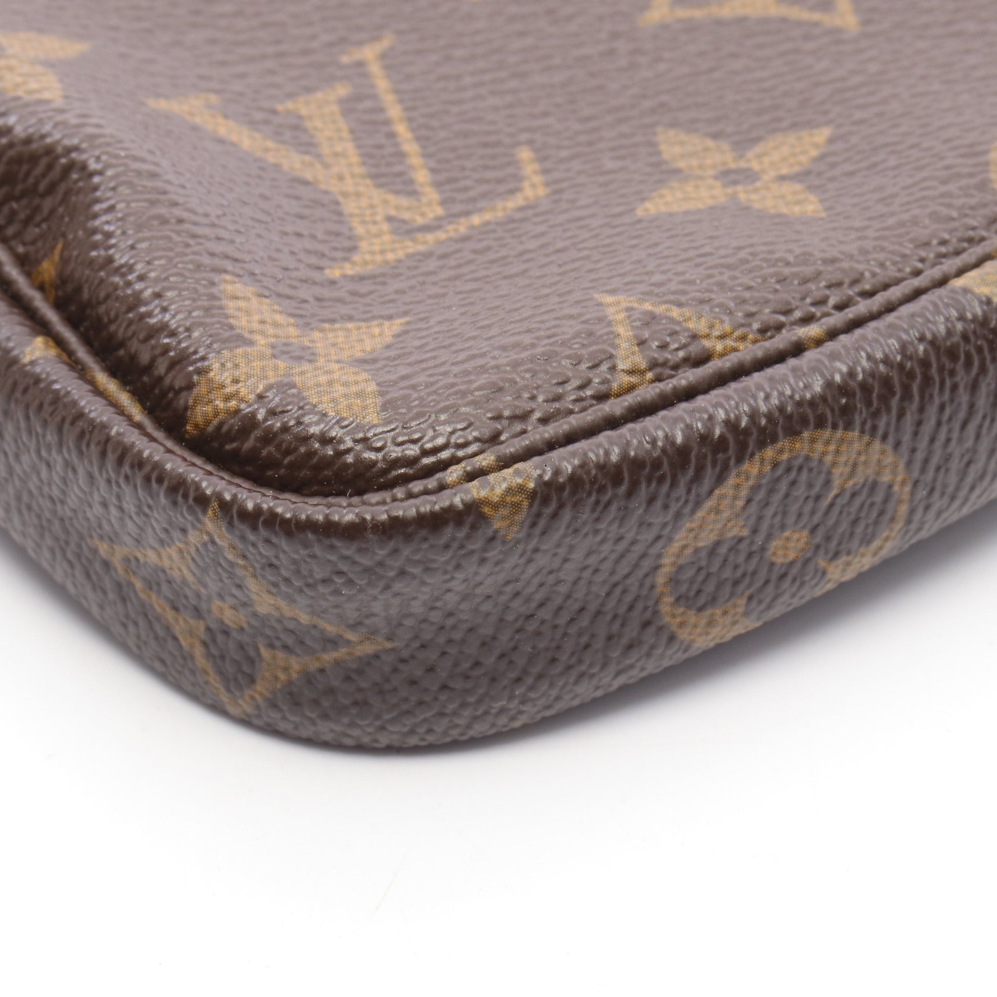 ミニポシェット アクセソワール モノグラム T&B チェーンハンドバッグ PVC レザー ブラウン ルイヴィトン バッグ LOUIS VUITTON