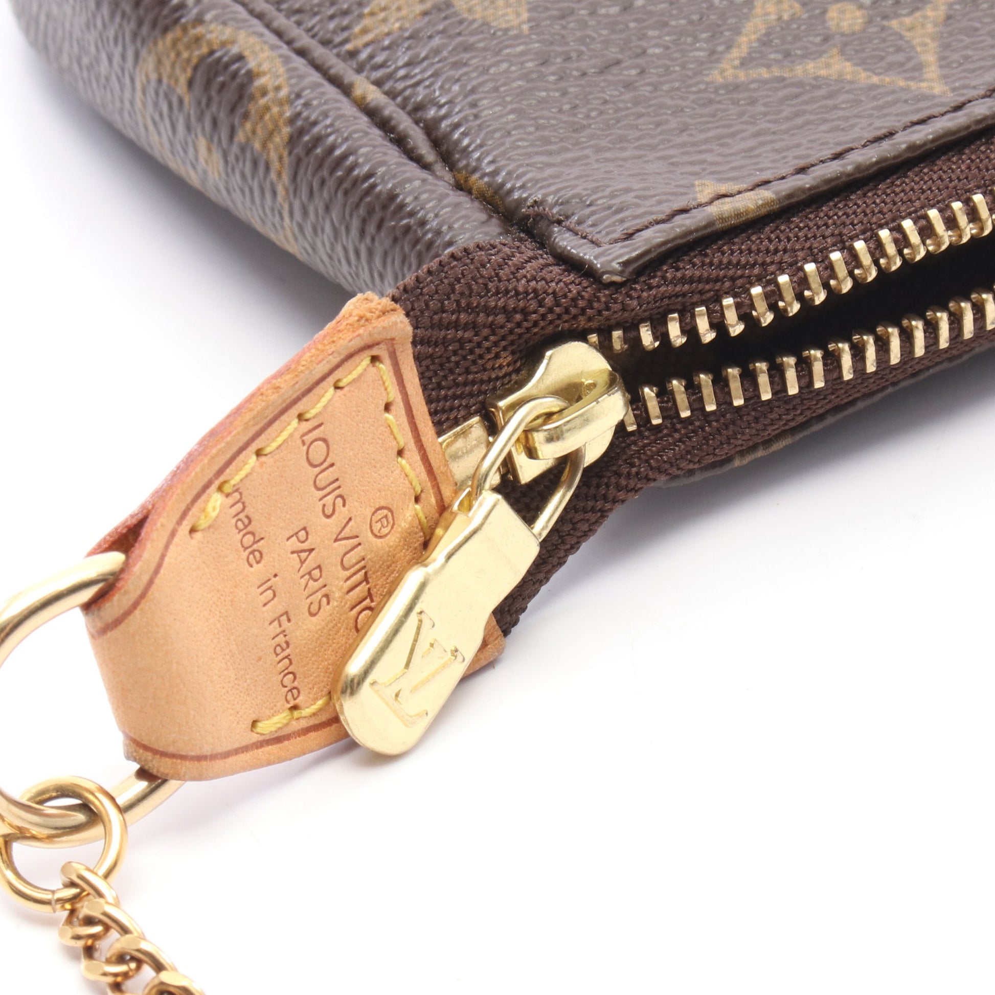 ミニポシェット アクセソワール モノグラム T&B チェーンハンドバッグ PVC レザー ブラウン ルイヴィトン バッグ LOUIS VUITTON