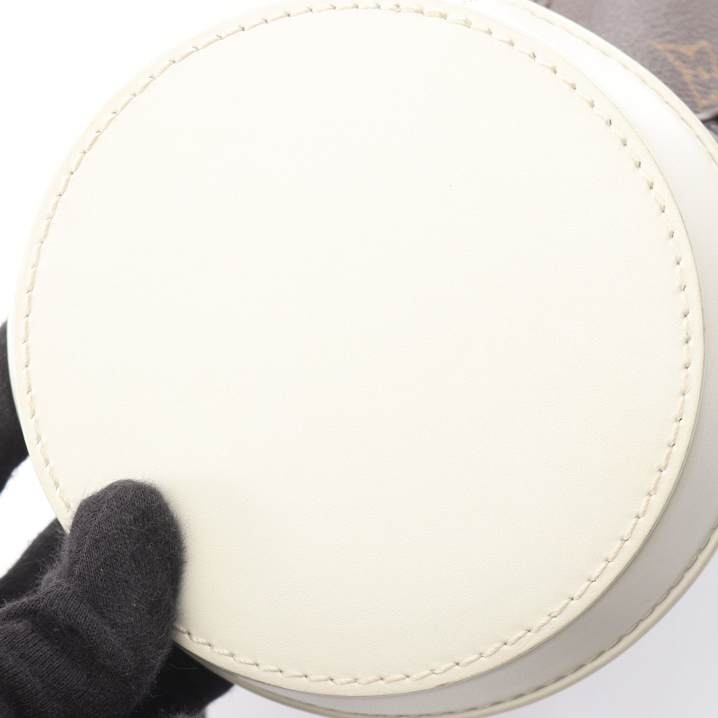 エブリデイLV コーヒーカップ モノグラム ショルダーバッグ PVC レザー ブラウン ホワイト ルイヴィトン