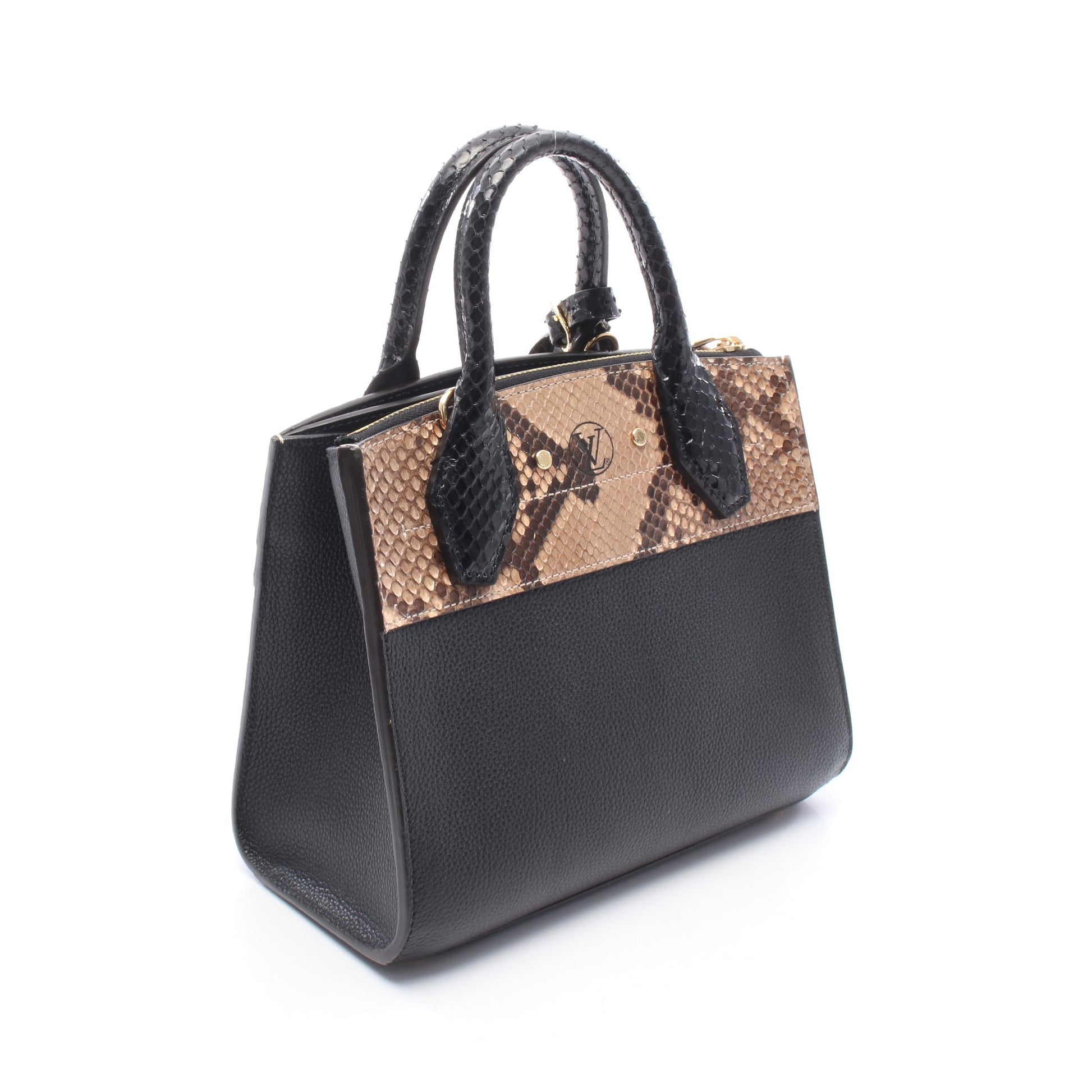 シティ スティーマーMINI ノワール 2WAY ハンドバッグ レザー パイソン ブラック ベージュ ダークブラウン ルイヴィトン バッグ LOUIS VUITTON