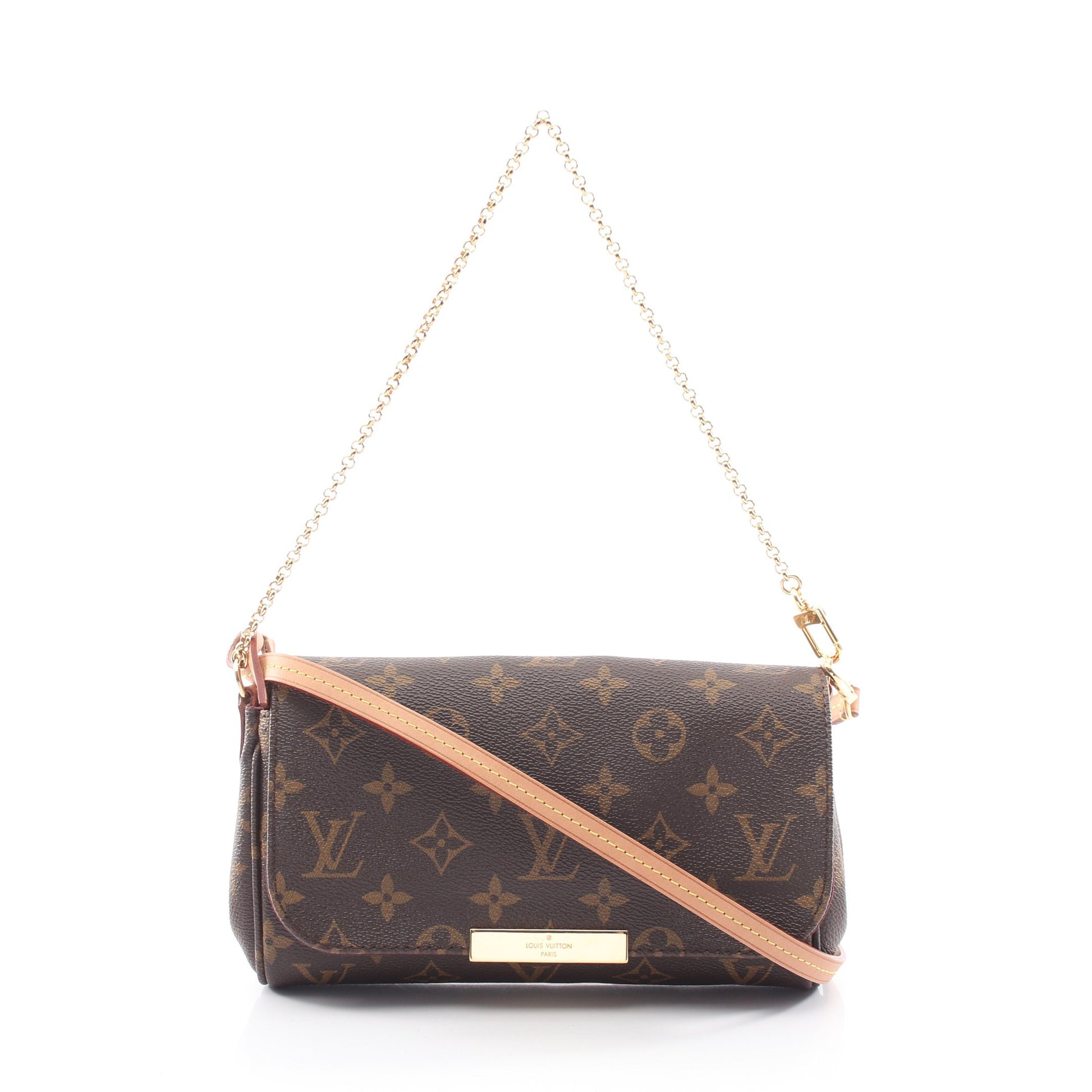 フェイボリットPM モノグラム 2WAY チェーンハンドバッグ PVC レザー ブラウン ルイヴィトン バッグ LOUIS VUITTON