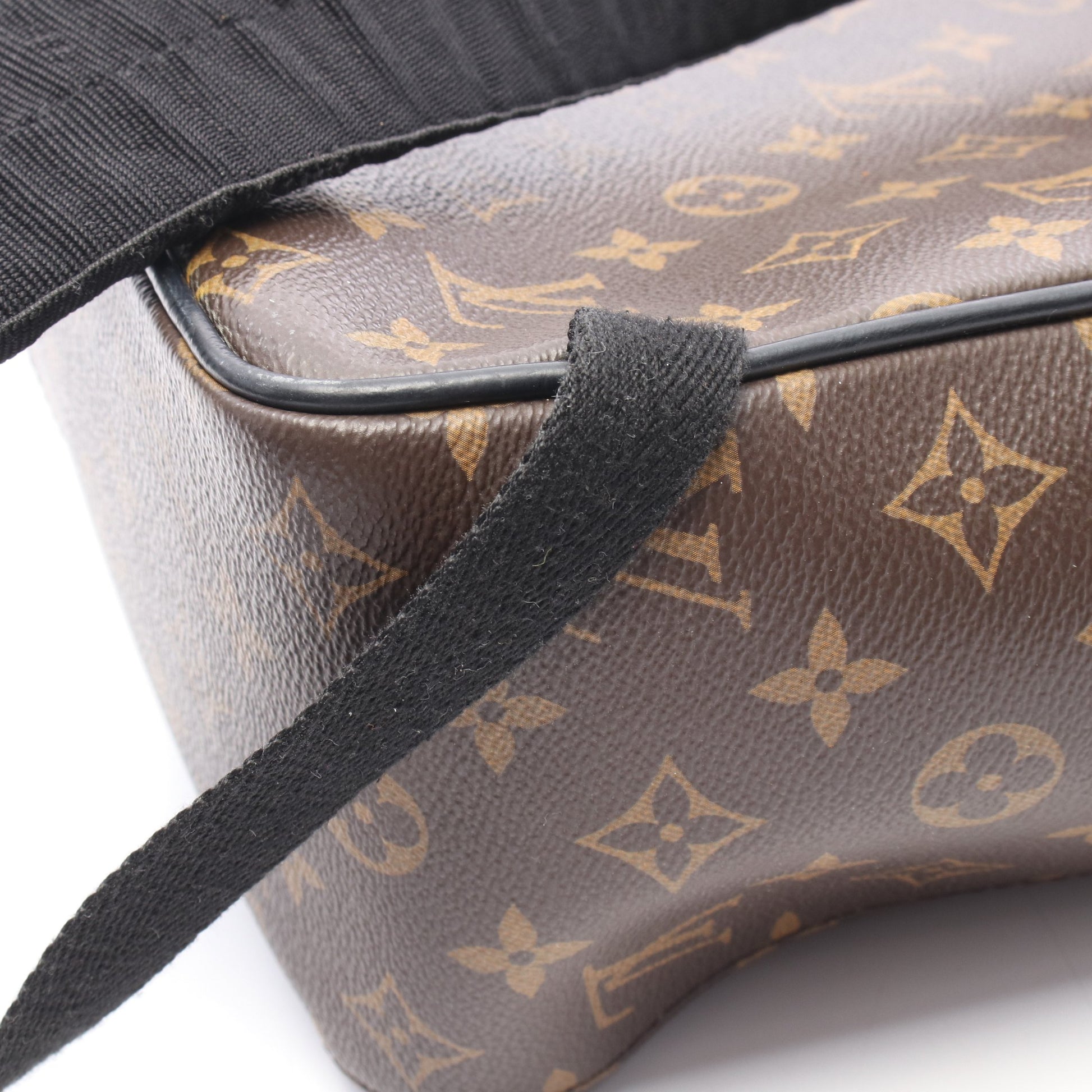 ジョッシュ モノグラムマカサー バックパック リュックサック PVC レザー ブラウン ブラック ルイヴィトン バッグ LOUIS VUITTON