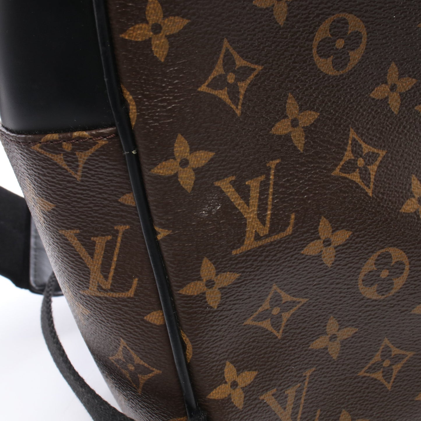 ジョッシュ モノグラムマカサー バックパック リュックサック PVC レザー ブラウン ブラック ルイヴィトン バッグ LOUIS VUITTON