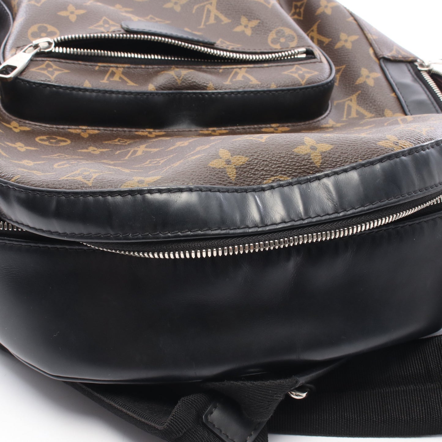 ジョッシュ モノグラムマカサー バックパック リュックサック PVC レザー ブラウン ブラック ルイヴィトン バッグ LOUIS VUITTON