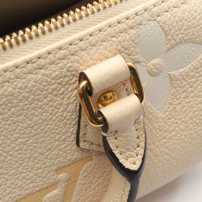 パピヨンBB モノグラムアンプラント クレーム サフラン 2WAY ハンドバッグ レザー アイボリー ベージュ ルイヴィトン バッグ LOUIS VUITTON