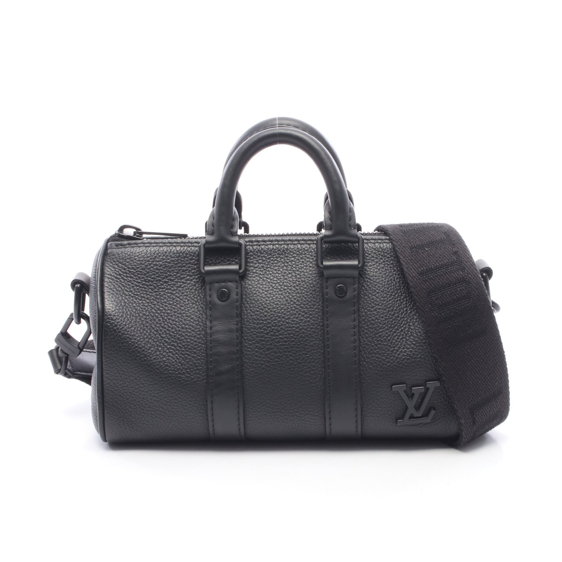 キーポルXS LVアエログラム 2WAY ハンドバッグ レザー ブラック ルイヴィトン バッグ LOUIS VUITTON