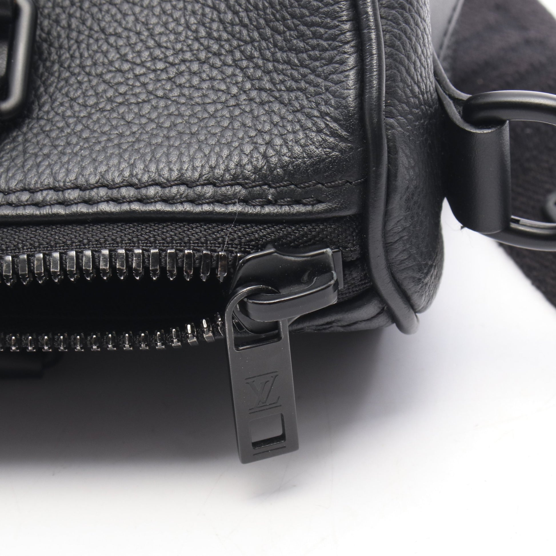 キーポルXS LVアエログラム 2WAY ハンドバッグ レザー ブラック ルイヴィトン バッグ LOUIS VUITTON