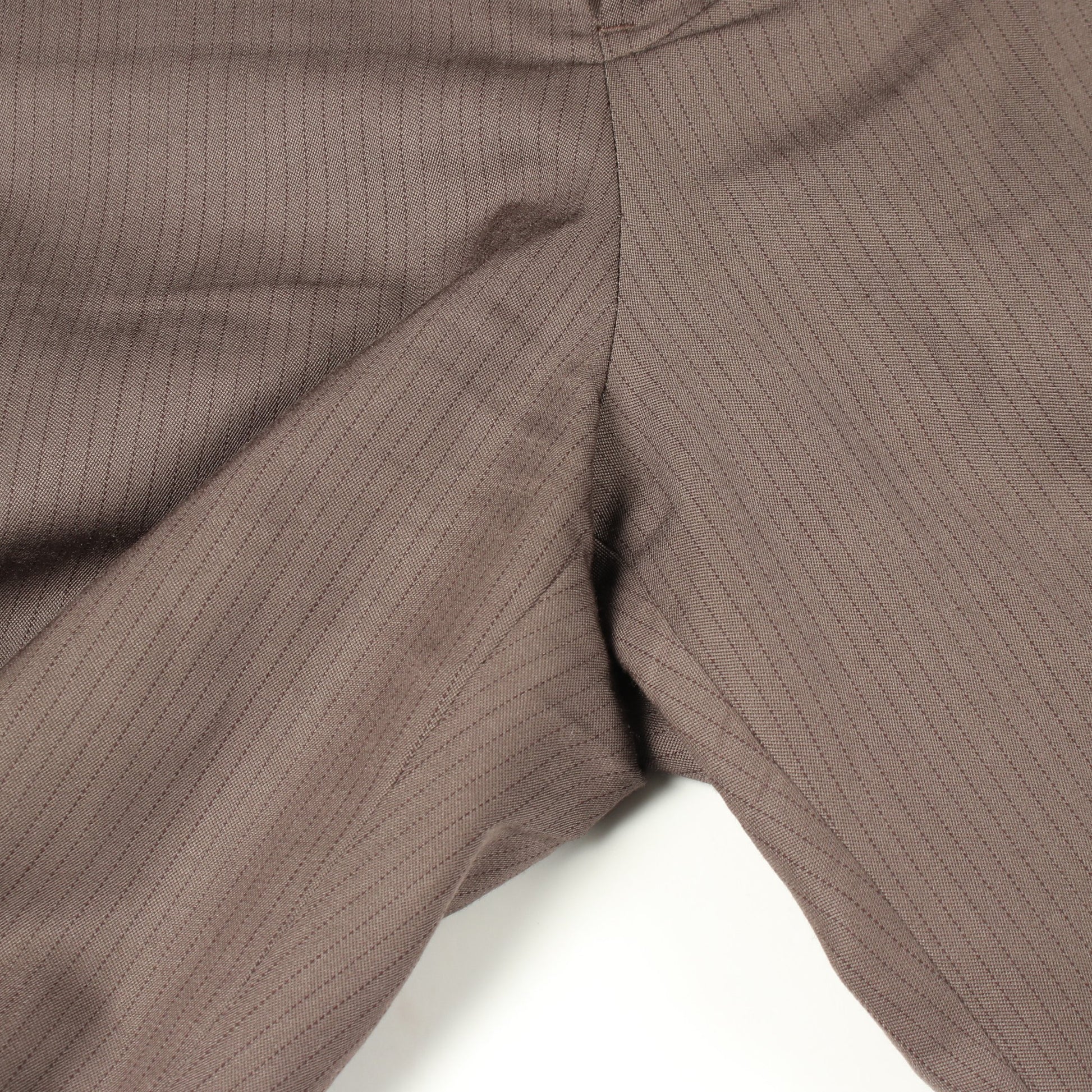 Doeskin Pants ピンストライプ ワイド スラックス トラウザーズ ウール グレーブラウン サカイ ボトムス sacai