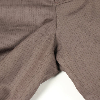 Doeskin Pants ピンストライプ ワイド スラックス トラウザーズ ウール グレーブラウン サカイ ボトムス sacai