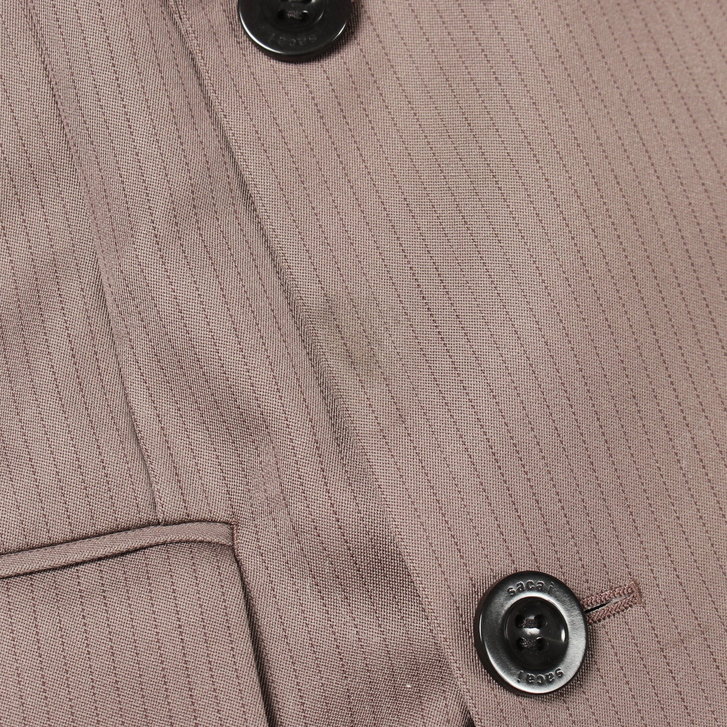 Doeskin Mix Jacket テーラードジャケット ウール ブラック グレーブラウン サカイ