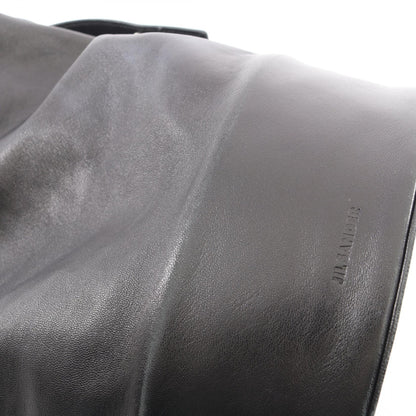 ドローストリング フリンジ 2WAY ショルダーバッグ レザー ブラック ジルサンダー バッグ JIL SANDER