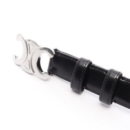 ミディアム トリオンフ 25MM シルバー金具 ベルト レザー ブラック セリーヌ