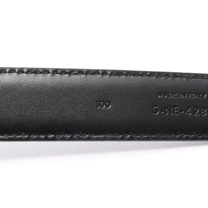 ミディアム トリオンフ 25MM シルバー金具 ベルト レザー ブラック セリーヌ