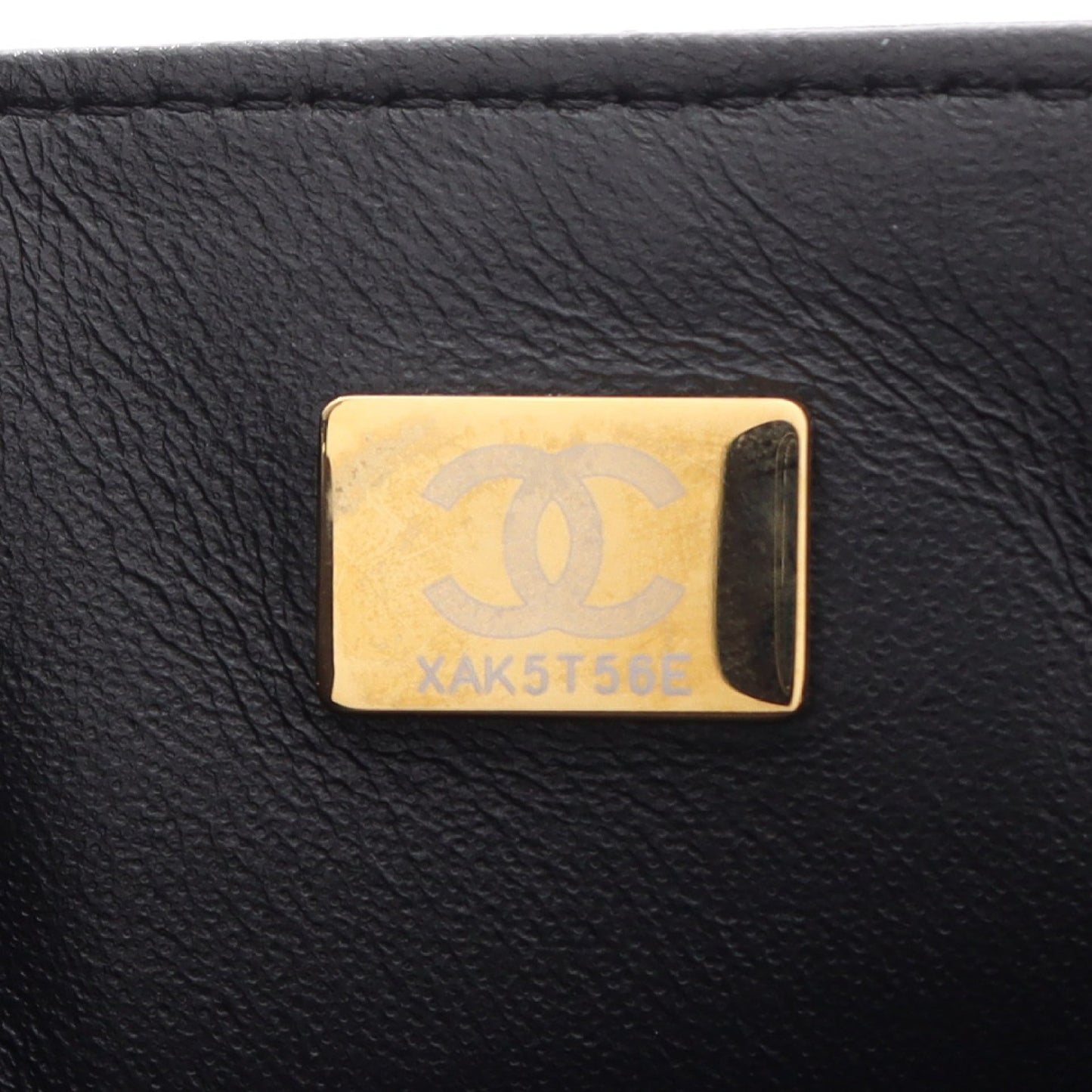 ミニマトラッセ チェーンショルダーバッグ ラムスキン ブラック ゴールド金具 シャネル