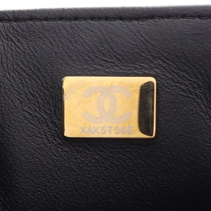 ミニマトラッセ チェーンショルダーバッグ ラムスキン ブラック ゴールド金具 シャネル