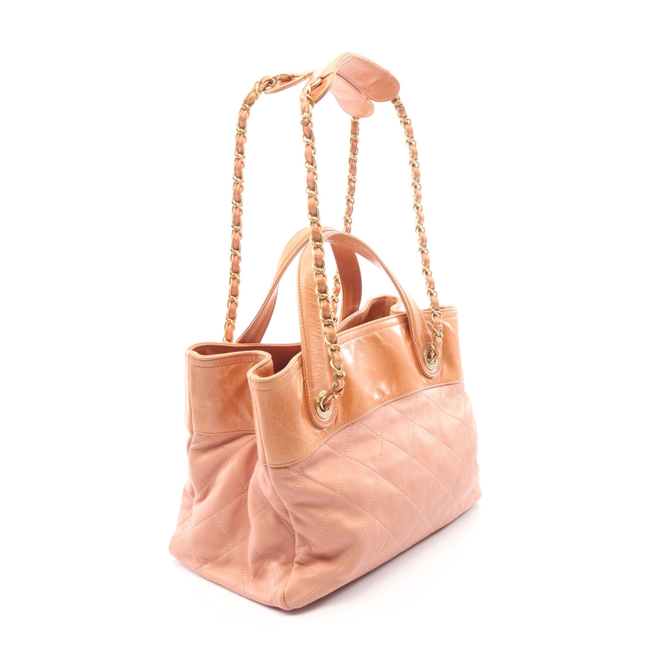 インザミックス 2WAY ハンドバッグ ラムスキン レザー ダスティピンク