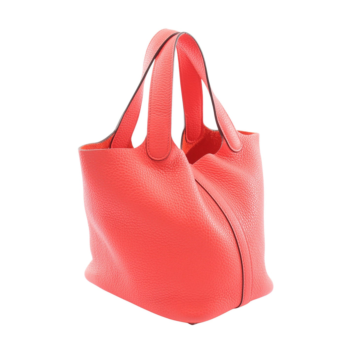 ピコタンロックPM ローズテキサス ハンドバッグ トリヨンクレマンス ピンク シルバー金具 Y刻印 エルメス バッグ HERMES