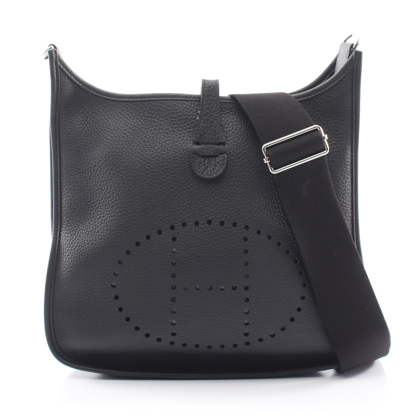 エヴリン 3 トロワ PM ショルダーバッグ トリヨンクレマンス ブラック シルバー金具 W刻印 エルメス