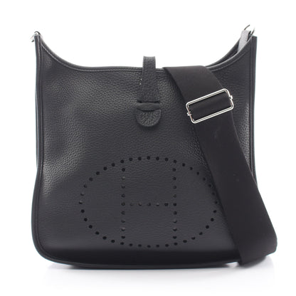 エヴリン 3 トロワ PM ショルダーバッグ トリヨンクレマンス ブラック シルバー金具 W刻印 エルメス