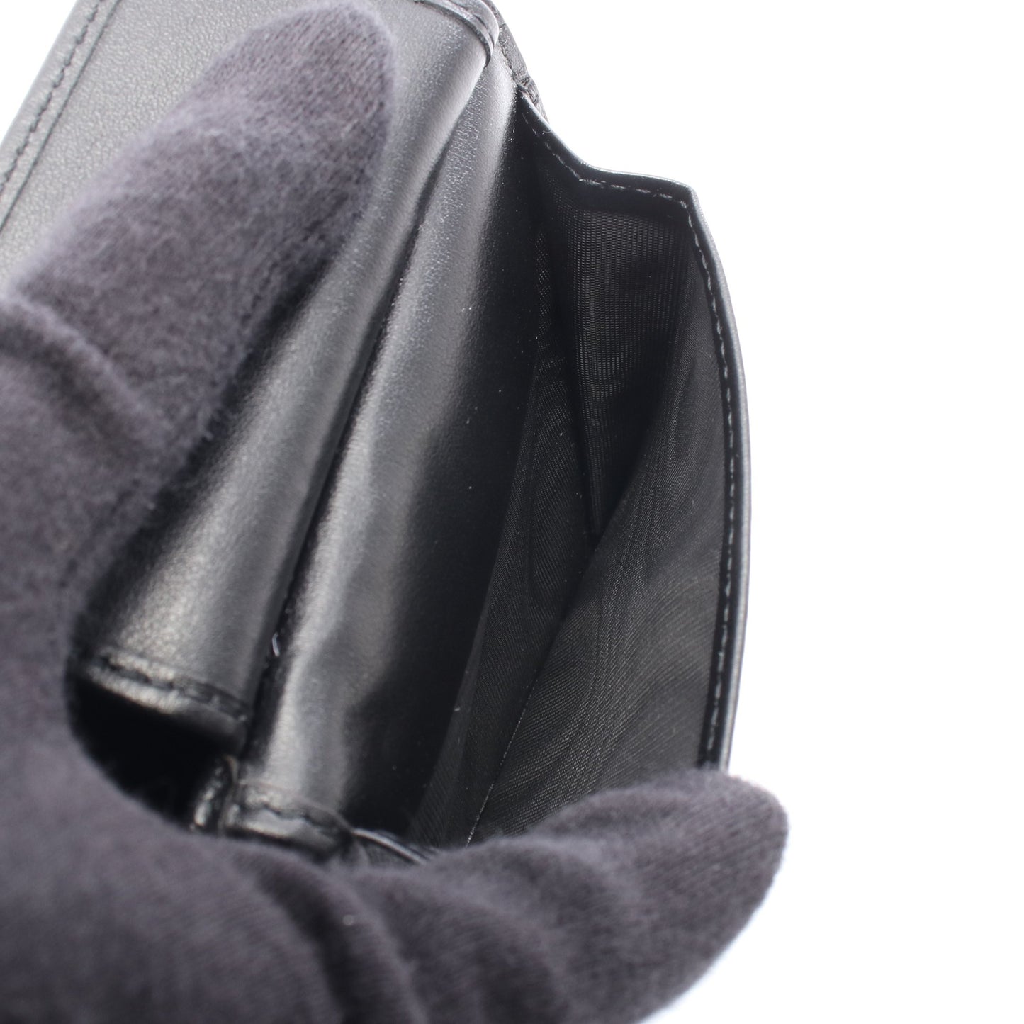 ホースビット 二つ折り財布 レザー ブラック グッチ