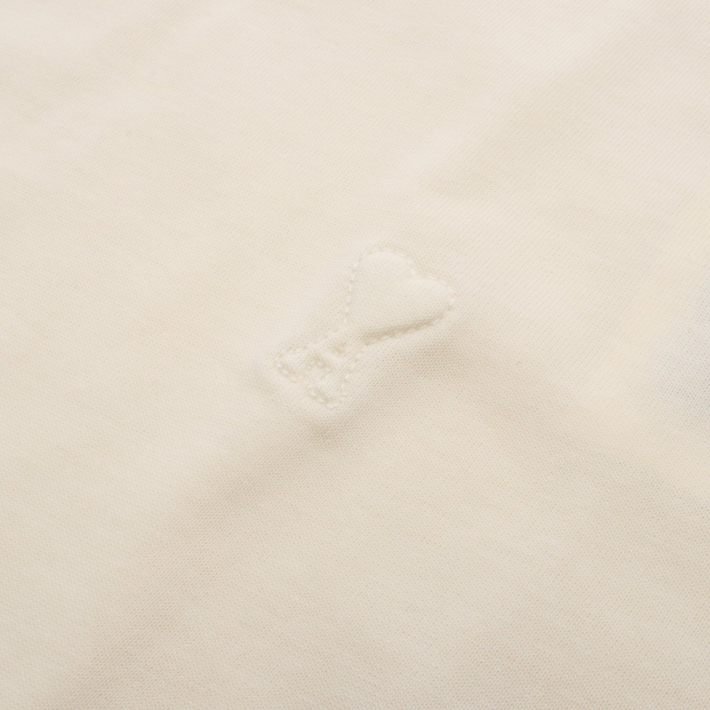 AMI DE COEUR エンボスロゴ Tシャツ コットン アイボリー アミアレクサンドルマテュッシ